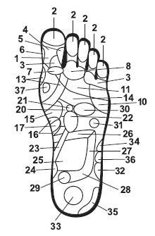 Точки болезни и здоровья на ваших ступнях