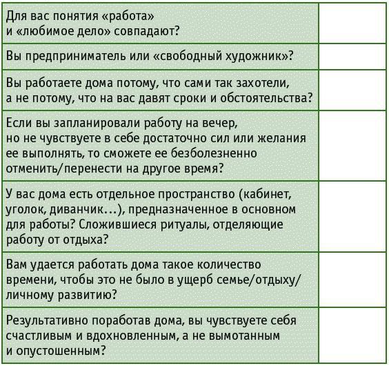 Время на отдых. Для тех, кто много работает